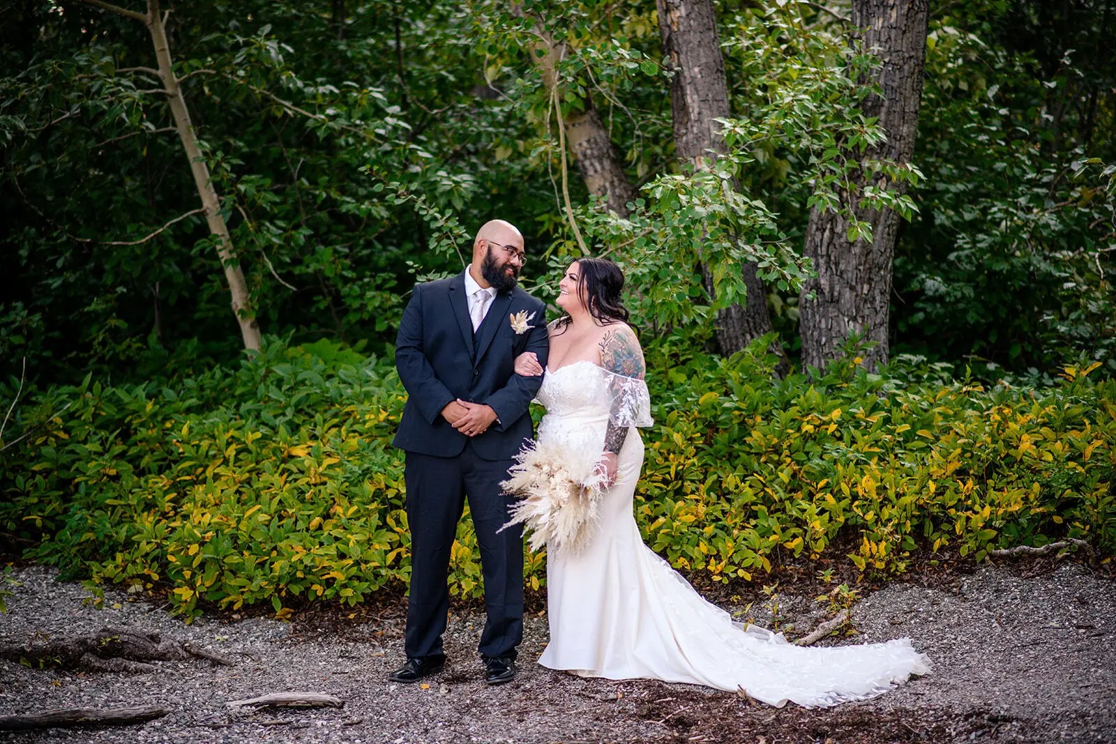 Bride and groom wedding photo by Carrie Ann Photography