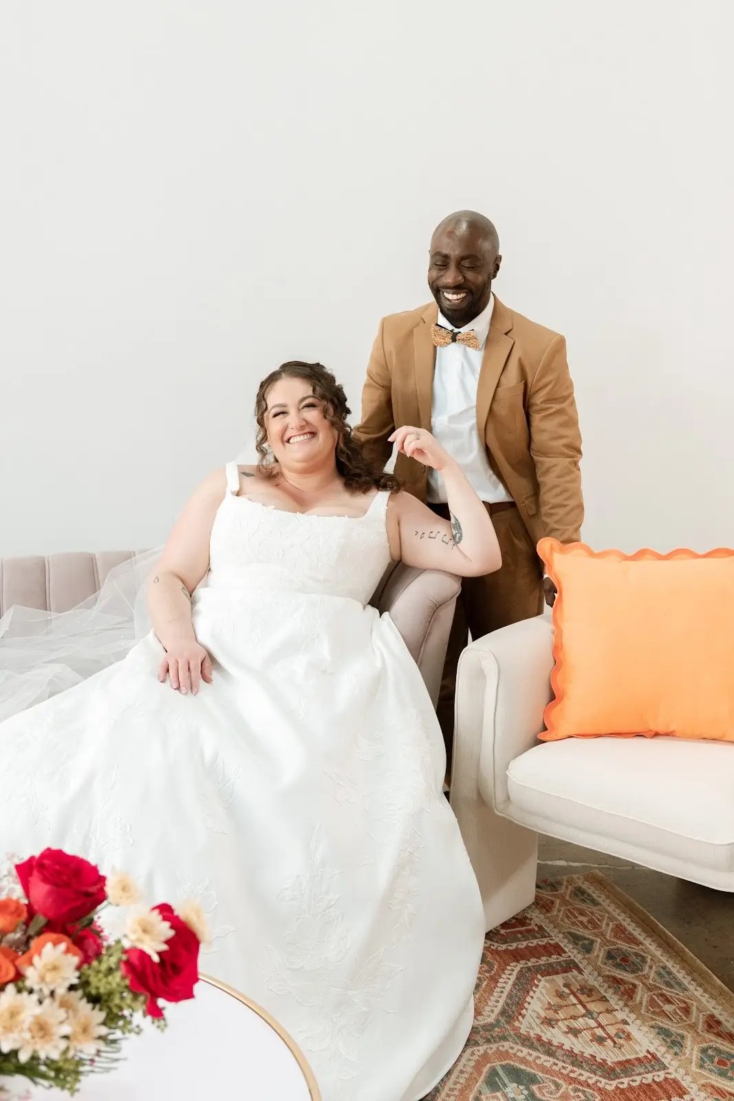 Bride and groom wedding photo 2