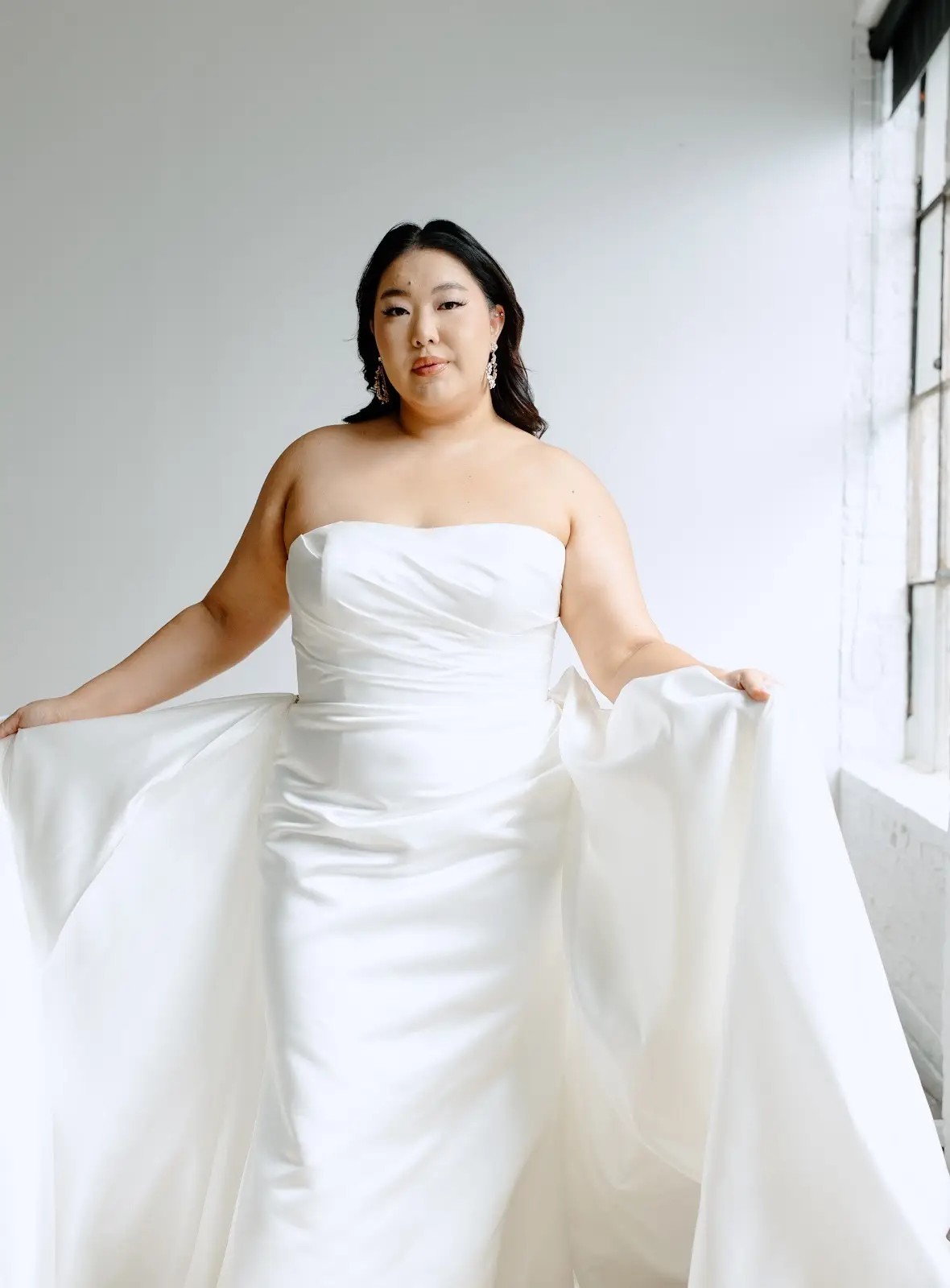 white wedding gown front image