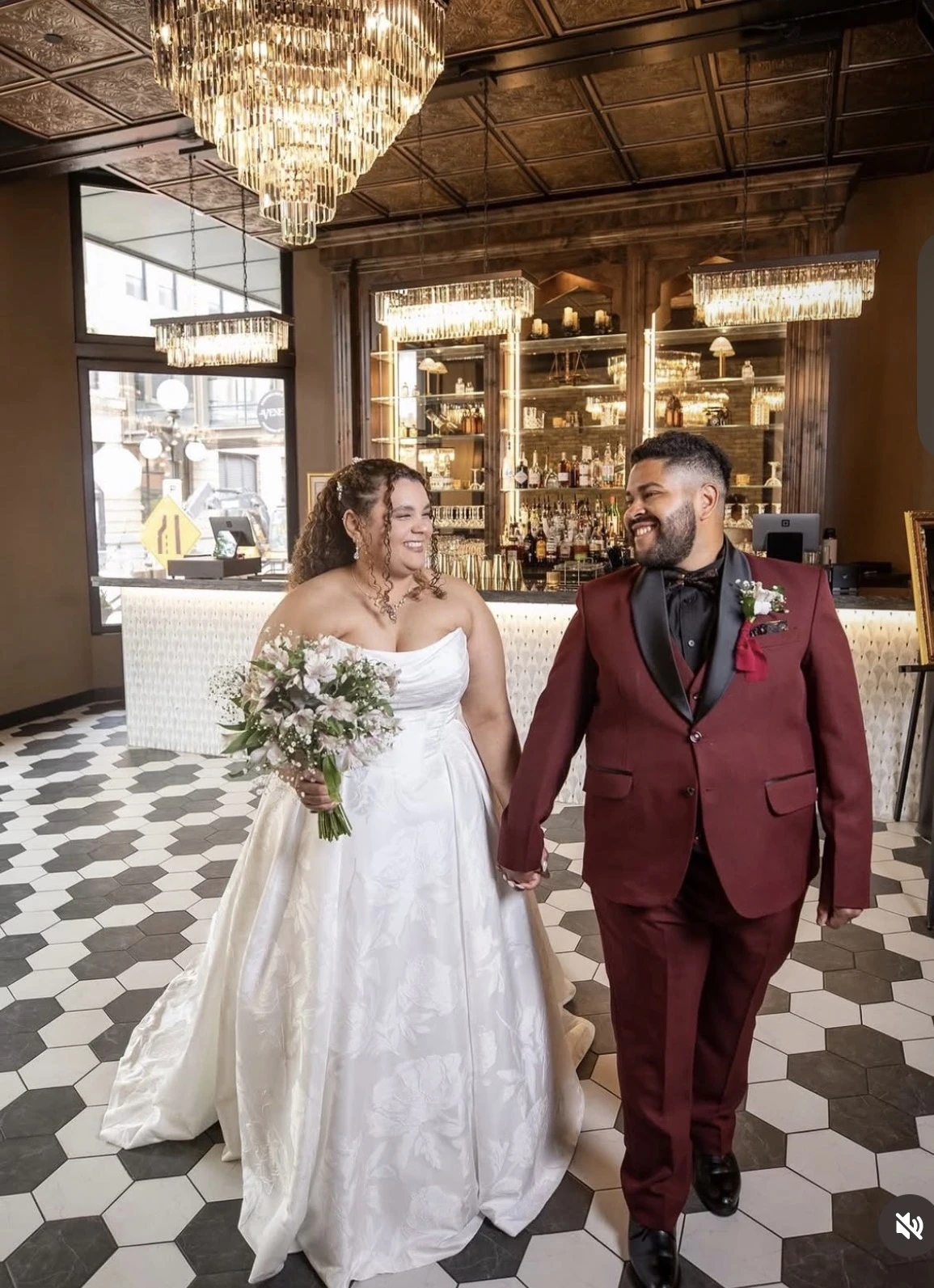 luxe bridal couture real bride wedding photo