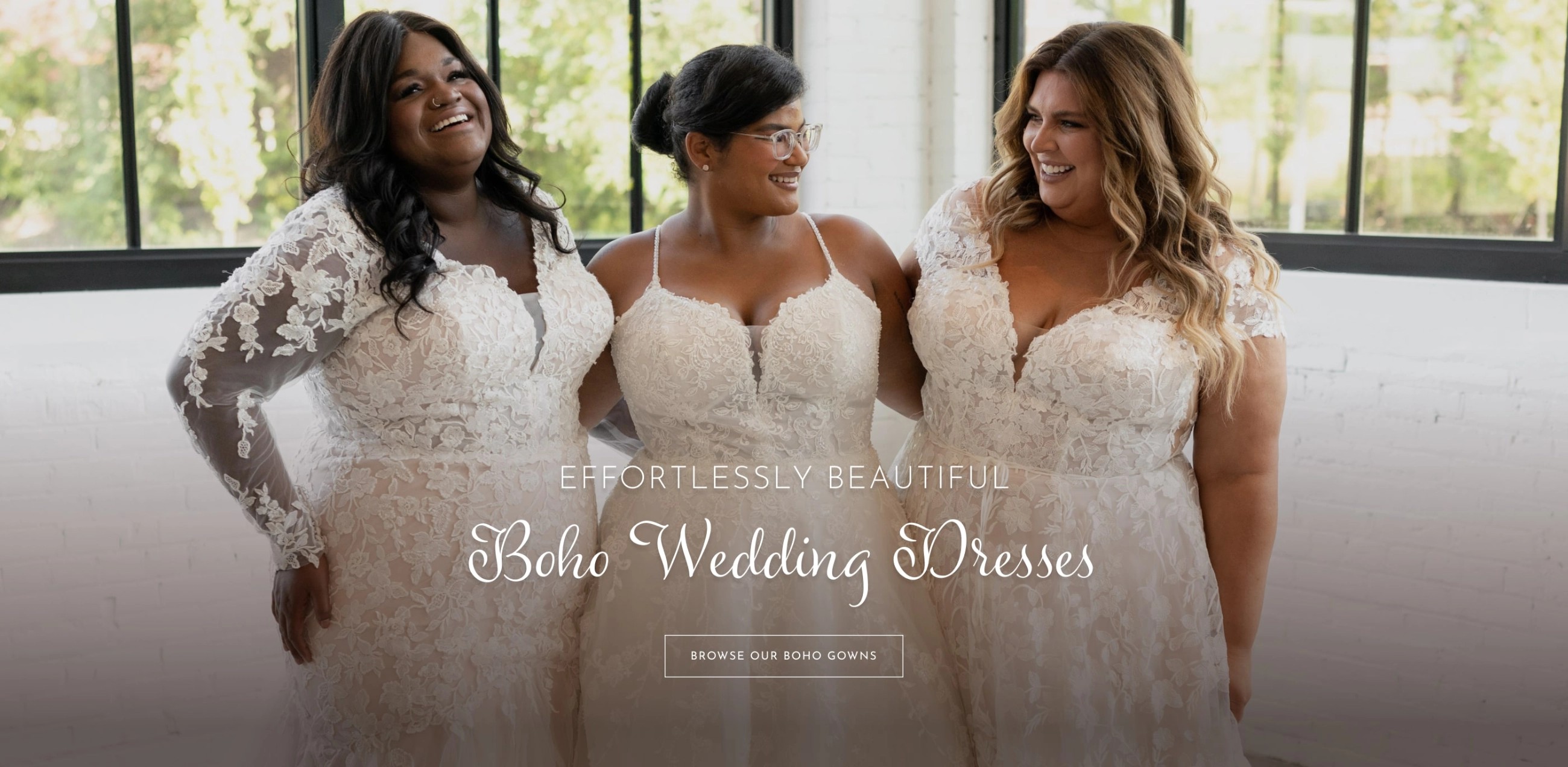 boho wedding dresses at luxe bridal, MN