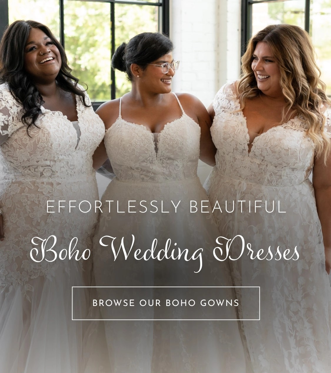 boho wedding dresses at luxe bridal, MN