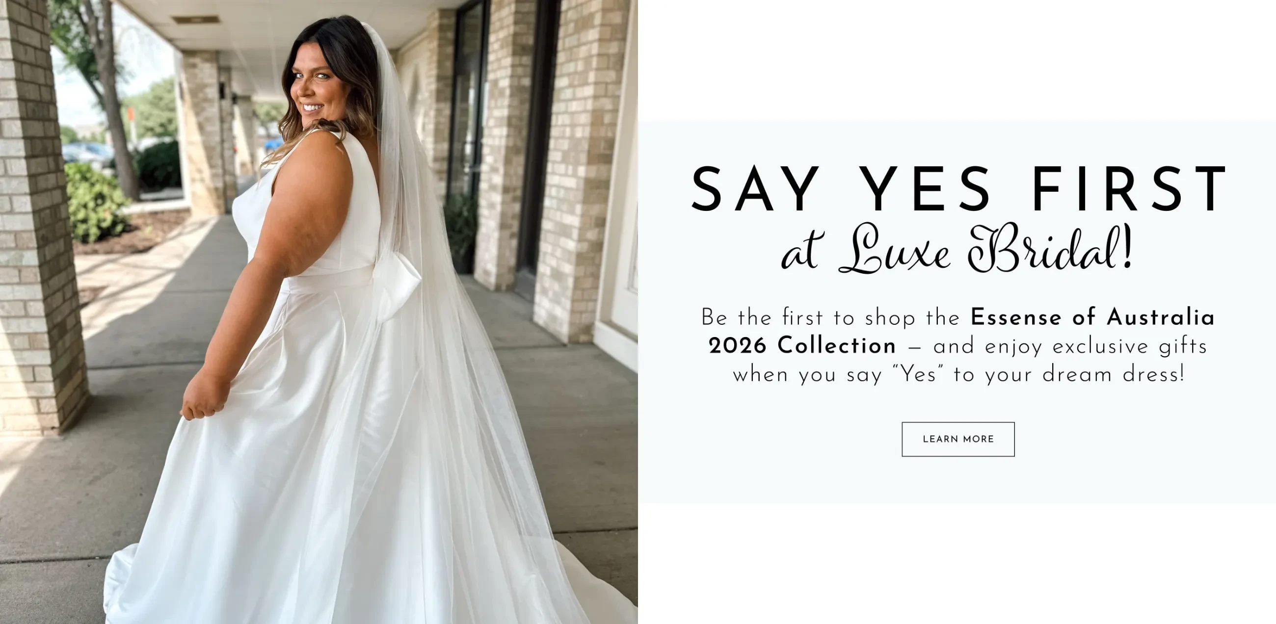 say yes first at luxe bridal