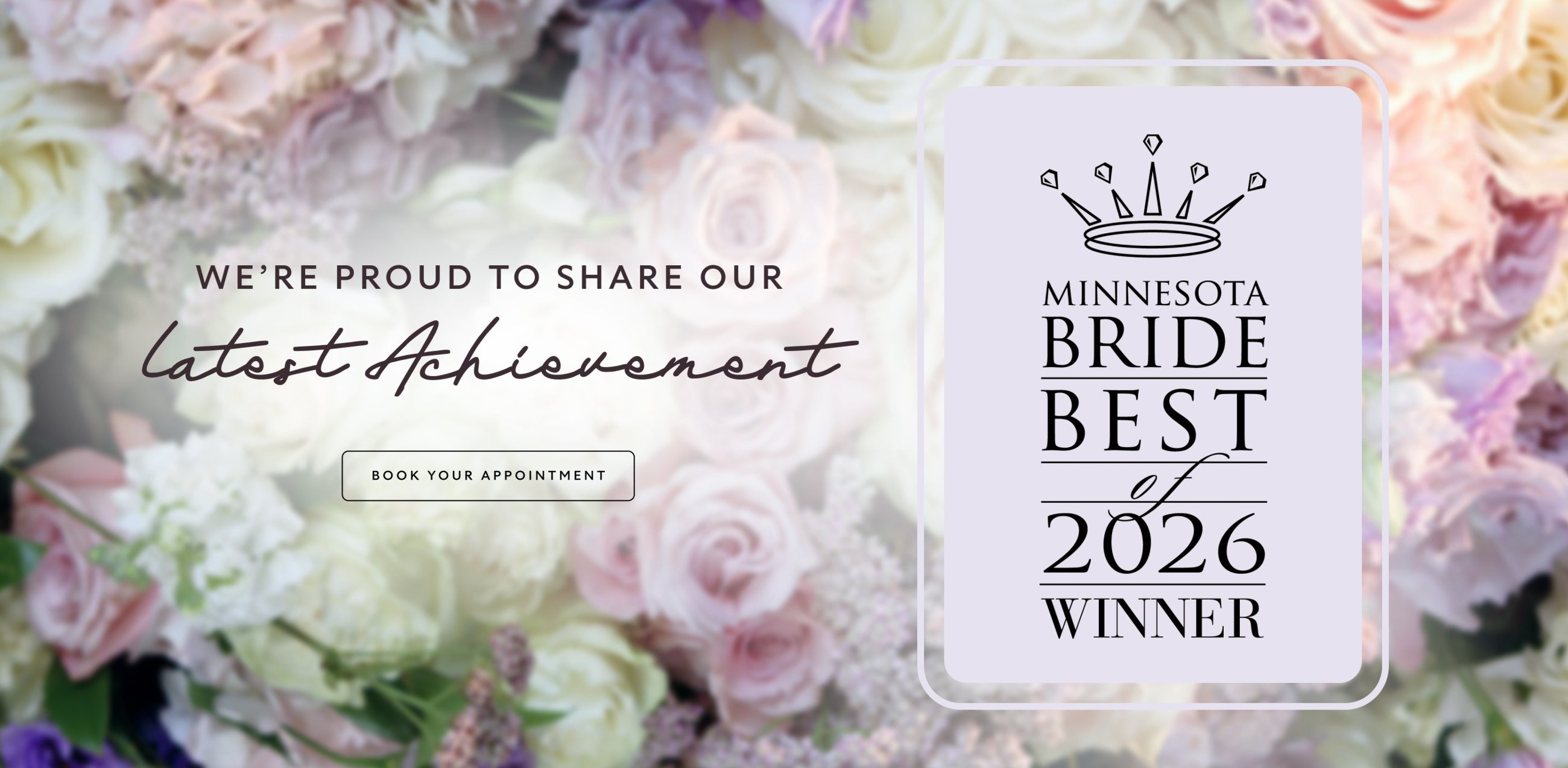 we're pıroud to share to be chosen minnesota bride best 2026 winner
