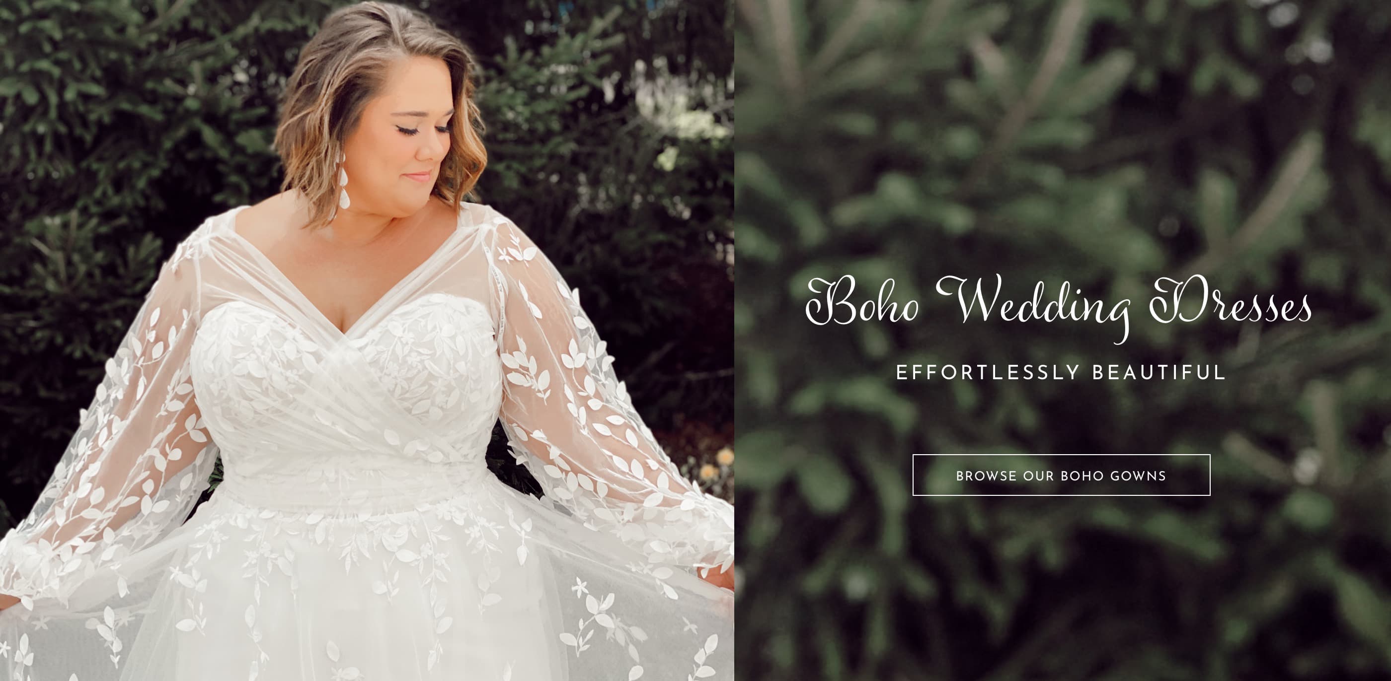 Boho Wedding Dresses. Desktop Image.